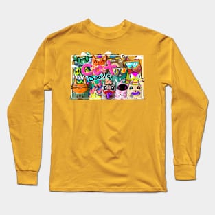 cat doodle 2020 june edition Long Sleeve T-Shirt